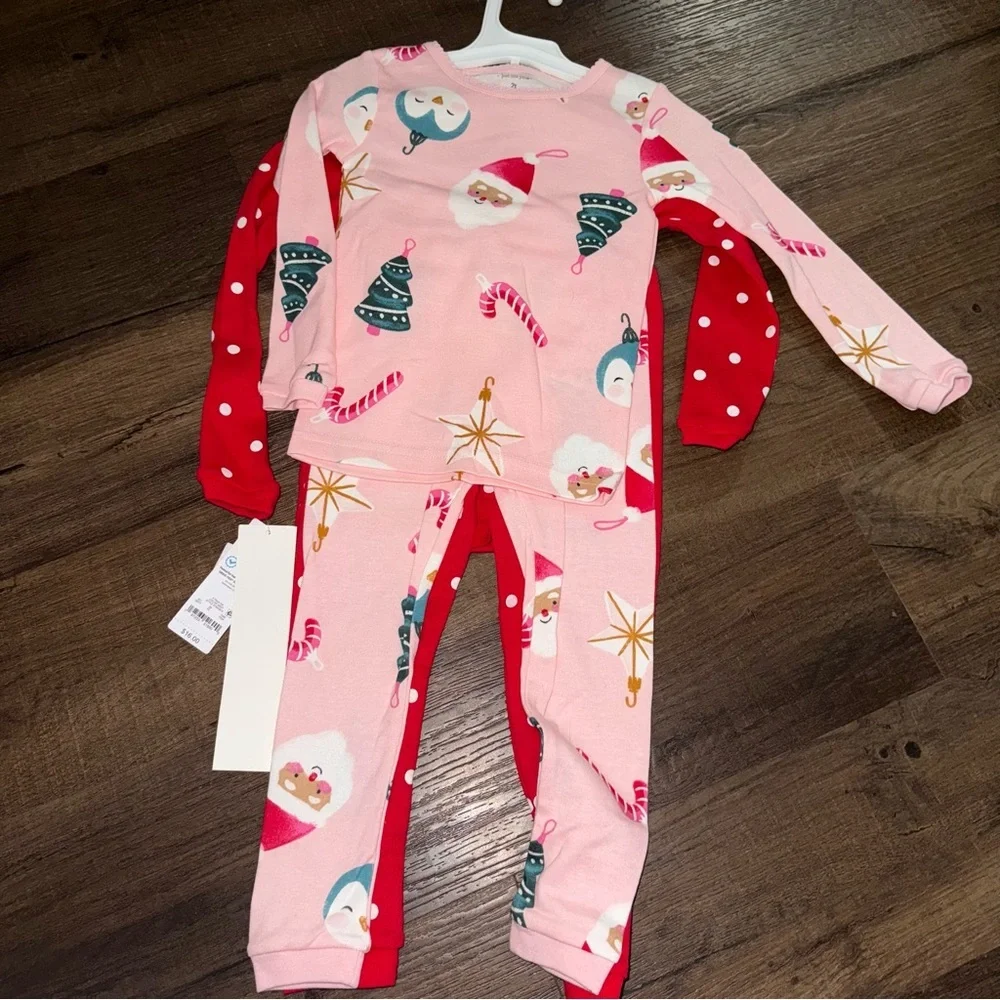 NWT Target Carter’s Just 2T One You Christmas Holiday Pajamas Set